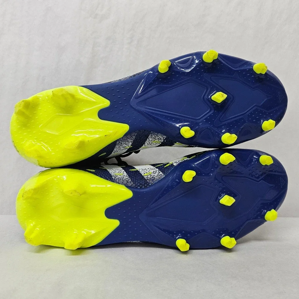 Adidas Predator Freak.3 FG Soccer Cleats FY0610 Black Blue Yellow Mens Size 8